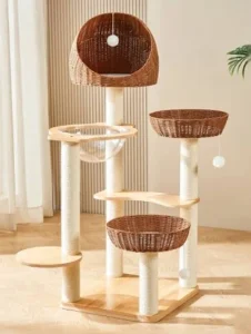 Cat furniture including cat trees and climbing furniture